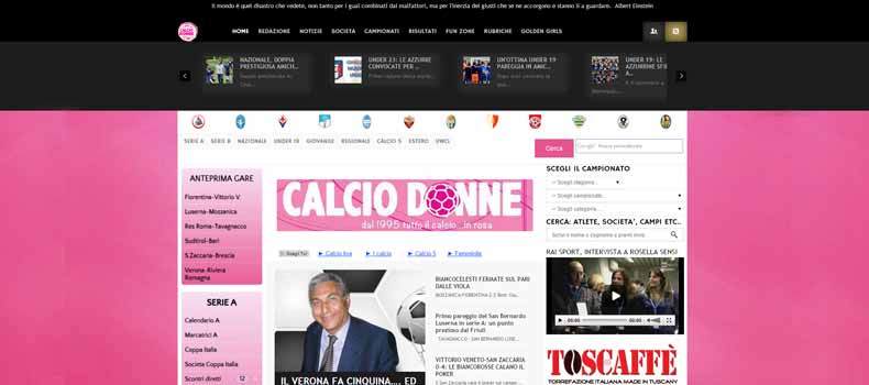 Calciodonne.it, nuova grafica e servizi!
