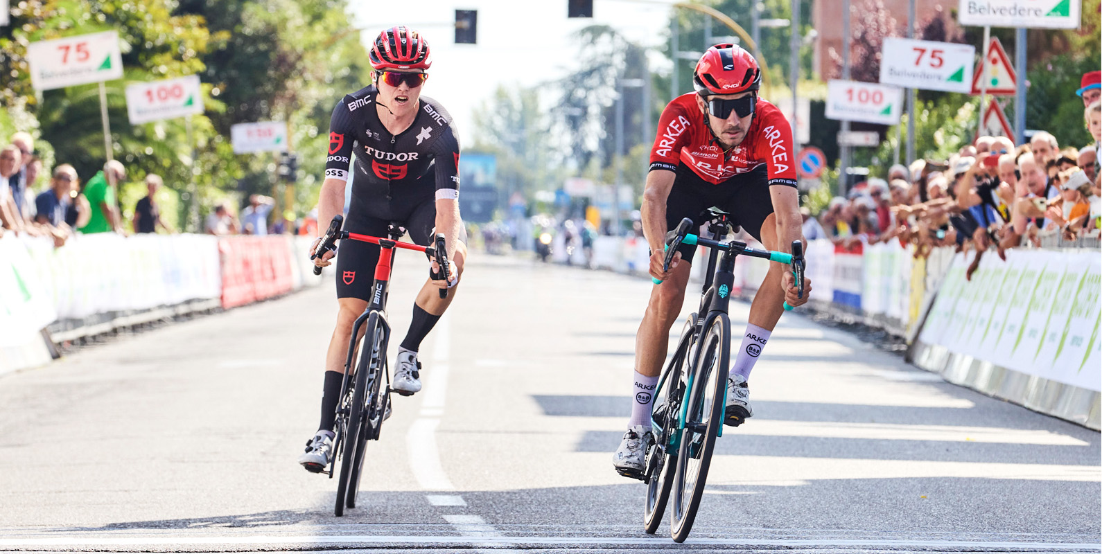 Clément Champoussin su Michael Storer nel Giro di Toscana