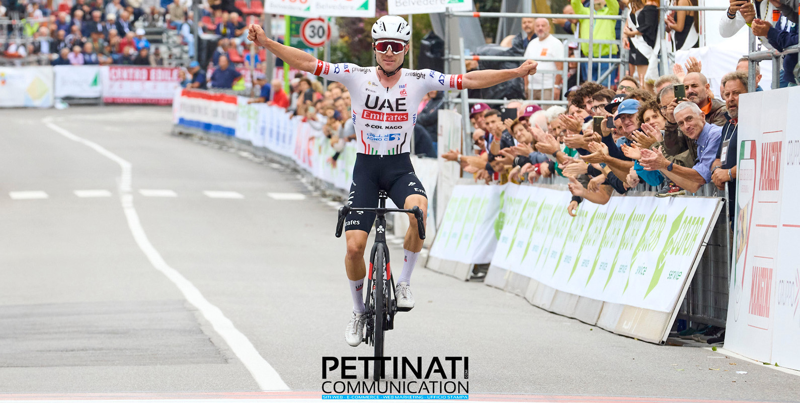 72ª Coppa Sabatini: domina lo svizzero Marc Hirschi dopo 36 km di fuga solitaria