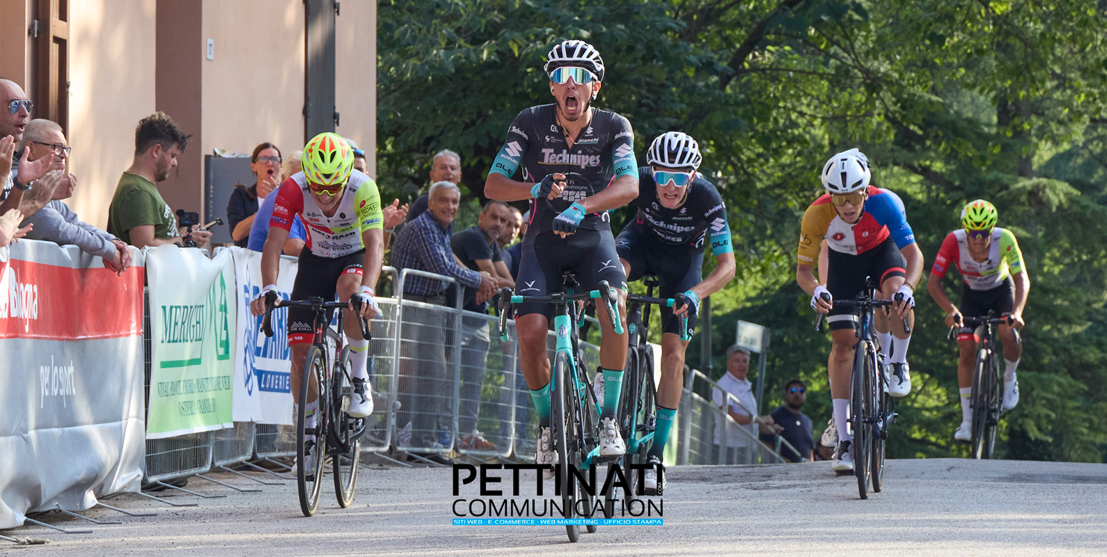 Emanuele Ansaloni festeggia la prima vittoria stagionale a Varignana